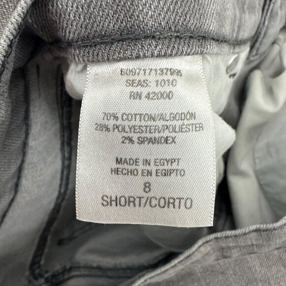 Basic Editions Classic Fit Women's size 8P Gray Denim Jeans - Picture 4 of 5